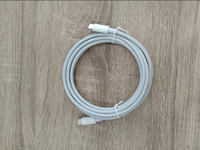 Câble de charge et de données USB-C vers USB-C double port, 1m/2m, en PVC, à charge rapide, durable, résistant à la flexion, haute qualité