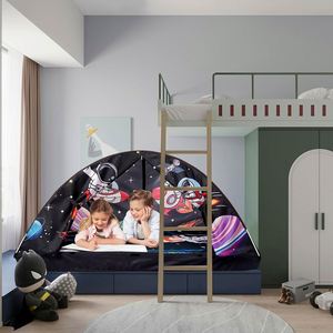 Tente de jeu noire personnalisée taille double très appréciée pour bébés et tout-petits, maison de rêve pour la décoration de chambre et les jeux d'intérieur - Product Image 2