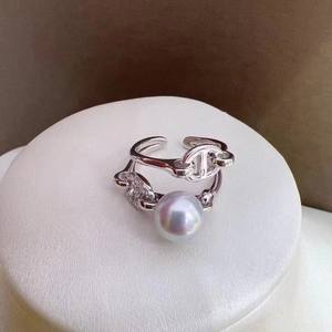 Anillos de Moda de Cáñamo Genuino de Agua de Mar Natural de Doble Capa de 7-8 mm con Abertura de Nariz de Cerdo, Joyería Elegante, Venta al por Mayor - Product Image 1