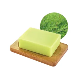 Savon à l'huile essentielle fabriqué à la main naturel personnalisé fournitures citron herbe verveine olive soins du visage