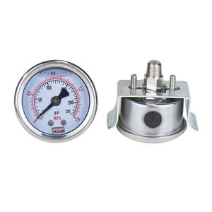 มาตรวัดความดันสูงสำหรับระบบการแยกเกลือออกจากน้ำทะเล600 PSI น้ำมันสแตนเลสที่เต็มไปด้วยกาลักน้ำ - Product Image 4