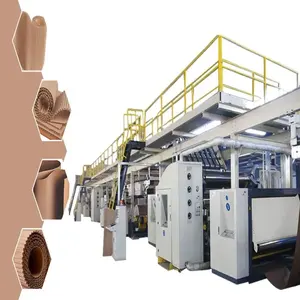 corrugated carton paper board production line and 2 3 5 7 ply corrugated cardboard making machine