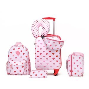 <span class=keywords><strong>Sac</strong></span> <span class=keywords><strong>à</strong></span> <span class=keywords><strong>dos</strong></span> scolaire classique et simple pour fille, avec valise <span class=keywords><strong>à</strong></span> <span class=keywords><strong>roulettes</strong></span> légère en ABS, ensemble de 5 pièces pour enfants comprenant une valise <span class=keywords><strong>à</strong></span> <span class=keywords><strong>roulettes</strong></span> et une trousse <span class=keywords><strong>à</strong></span> crayons - Product Image 1