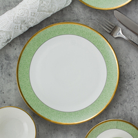 Vaisselle de luxe JQY pour la restauration fine avec porcelaine de Phnom Penh, ensemble de table élégant, vaisselle en céramique nordique pour hôtel et restaurant