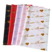 Papier d'emballage pour fleurs, transparent et imperméable, pour boutique de fleurs, matériel d'emballage pour bouquets DIY, vente en gros