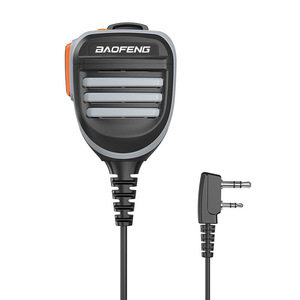 Microphone portatif Baofeng dynamique omnidirectionnel pour communication par talkie-walkie UV 5R 888S UV82 - Product Image 1