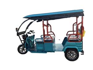 Triciclo Eléctrico de 3 Ruedas para Pasajeros con Techo ABS, 4 Asientos, Motor de 48/60 V y 1000 W, Alcance de 100 km - Product Image 1