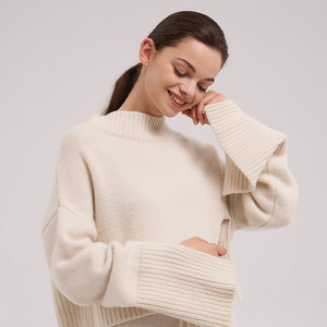 <span class=keywords><strong>Ensemble</strong></span> de pyjama en cachemire pour femme, <span class=keywords><strong>pantalon</strong></span> et pull, avec pull en cachemire à col rond pour femme - Product Image 6