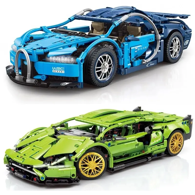 Wholesale Technic Super Lamborghinis Sian FKP 37 Bugatting Model Speed Furious Sports Car 42115 leg Building o Block Toys Kids