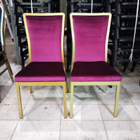 Sillas de comedor de aluminio personalizables en color para bodas, conferencias, restaurantes, hoteles y reuniones