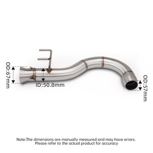 Tuyaux d'échappement pour <span class=keywords><strong>moto</strong></span> Can-Am <span class=keywords><strong>Spyder</strong></span> F3 1330 Sport Begrenzte Tourer Roadster, tuyau de liaison F3 avec DB killer - Product Image 2