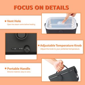 Scaldavivande Elettrico Portatile 80W 1.8L con Regolazione della Temperatura Automatica per Auto, Uso Interno ed Esterno, in Acciaio Inossidabile - Product Image 3