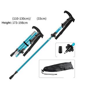 Bâtons de trekking en alliage d'aluminium Bâtons de trekking à verrouillage rapide externes Bâton de randonnée pliable Bâton de <span class=keywords><strong>marche</strong></span> <span class=keywords><strong>nordique</strong></span> - Product Image 5