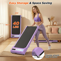 Tapis de marche électrique KREEDA avec écran LED, télécommande et inclinaison manuelle pour la maison, le bureau et les exercices sous le bureau