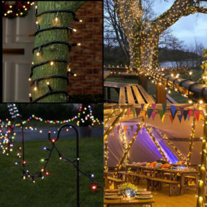Gypsophila súper gruesa LED pegamento lleno lámpara cadena alta impermeable IP65 anticongelante protector solar vacaciones iluminación Alambre de goma Flash - Product Image 6