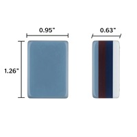 Jeu de Mahjong Américain à Bandes Bleues, 160 Tuiles, Personnalisé, Pliable 4 Couches, en Acrylique, Luxe, Portable, pour Casino et Divertissement