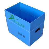 Boîte de rangement en plastique PP pliable, recyclable et durable pour utilisation en supermarché