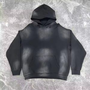 Fabricante de Sudaderas con Capucha Personalizadas, Estilo Vintage, Lavadas, Extra Grandes, Desgastadas, de 500 g/m², Sudaderas con Capucha de Corte Cuadrado, Efecto Deslavado al Sol y Lavado Ácido para Hombre - Product Image 1