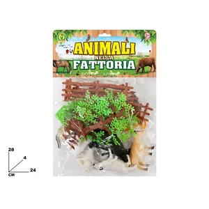 Animali Nella Fattoria Farm <b>Animals</b> Set 28x24 Cm <b>Plastic</b> Toys For Kids Age 3+ - Product Image 1