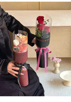 Sacs d'emballage pour fleurs à tige unique, papier d'emballage pour bouquet unique, boîte d'emballage personnalisée pour fleurs