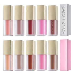 OEM <b>Lip</b> Gloss 5ml Matte Finish Customizable Tube Private Label Makeup - Product Image 1
