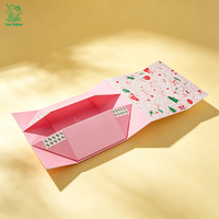Boîte pliante magnétique imprimée en gros avec logo, boîte cadeau rigide pliable avec aimant pour emballage de Noël