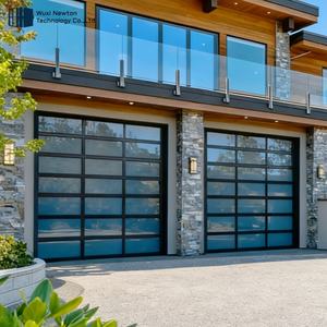 Porte de <span class=keywords><strong>garage</strong></span> en verre à levage vertical avec cadre en aluminium, vue complète, propre, commerciale, 16X7 16X8 - Product Image 4