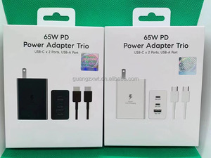 Chargeur Super Rapide USB-C 3 Ports PD <span class=keywords><strong>65W</strong></span> Original EP-T6530 <span class=keywords><strong>Adaptateur</strong></span> <span class=keywords><strong>Secteur</strong></span> PD Type-C <span class=keywords><strong>Trio</strong></span> pour Samsung Galaxy S25 S26 Ultra - Product Image 4