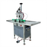 Machine de capsulage semi-automatique à prix d'usine pour l'emballage de bouteilles d'huiles et de gaz cosmétiques