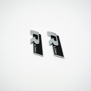 Chrome personnalisé voiture emblème photo voiture calandre <span class=keywords><strong>insigne</strong></span> en plastique ABS 3D Logo voiture emblème <span class=keywords><strong>R</strong></span> ligne autocollant - Product Image 3