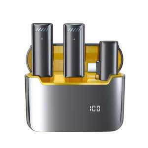 <span class=keywords><strong>Trending</strong></span> New Electronics Studio Micrófono para <span class=keywords><strong>YouTube</strong></span> Live Streaming Podcast Equipment Micrófono inalámbrico Lavalier portátil - Product Image 1