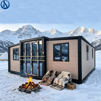 Grande maison préfabriquée modulaire conforme aux normes australiennes, 2 à 3 chambres, construction de cabane extensible, maison conteneur