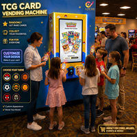 Mehrsprachiger Sammelkartenspiel-Automat zur Wandmontage mit Mehrfach-Zahlungssystem für den Verkauf von Spielpaketen im Spielgeschäft