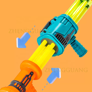 Jouets Zhengguang Nouveautés Vente <span class=keywords><strong>en</strong></span> gros Jouets d'été Canon à eau à 5 tubes <span class=keywords><strong>fusée</strong></span> 56 cm Jouets d'extérieur pour enfants - Product Image 4