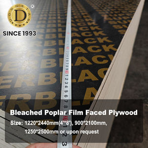 Panneau de contreplaqué filmé de marque 18 mm 4x8 pieds, âme en peuplier WBP pour coffrage en béton - Product Image 2