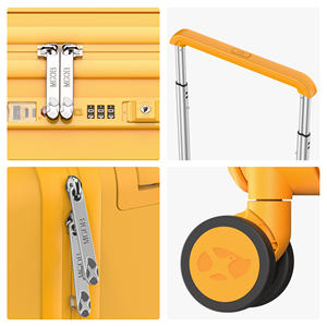 MGOB Custom 20 Polegada ABS Carry on Business Travel Bagagem Ampla <span class=keywords><strong>Trolley</strong></span> Mala de cabine Bagagem Waterproof Hard <span class=keywords><strong>Case</strong></span> Amarelo - Product Image 2