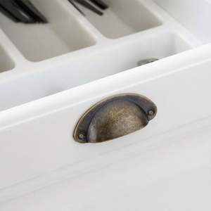 WEKIS Wholesale Half Round Moon Brass Pulls Smooth Handle Semi-Circular Shell Cup Pull Handles Shell Drawer Pulls <b>Knobs</b> - Product Image 2