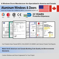Ventanas Abatibles de Aluminio de Tamaño Personalizable con Rejilla de Seguridad y Mosquitera, Doble/Triple Acristalamiento, Diseño de Eficiencia Energética