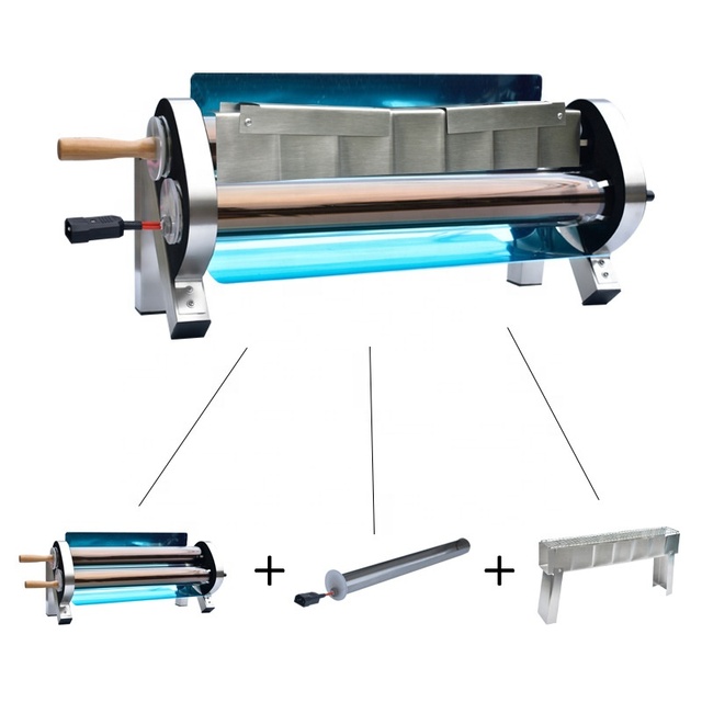 New Arrival Outdoor Camping Portable Solar BBQ Grill Double Solar Thermal System Vacuum Tube Solar Energy Cook Oven