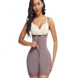 Shorty gainant colombien pour femme, à fermeture éclair, à poitrine ouverte, haute compression, pour récupération post-partum et rehaussement des fesses - Product Image 4