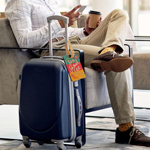 Htpmart nouveau Sublimation en cuir PU étiquettes de bagages étiquettes de valise et étiquettes d'identification de voyage pour bricolage valise ou sacs de voyage - Product Image 5