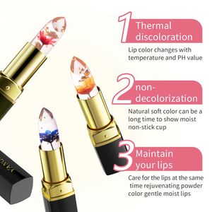 Baume à lèvres premium à la gelée florale, changeant de couleur selon la température |   Gloss à lèvres magique longue tenue - Product Image 4