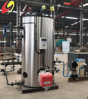 Générateur de vapeur entièrement automatique vertical au gaz ou au mazout 500-3000 kg/h certifié CE pour blanchisserie et transformation alimentaire