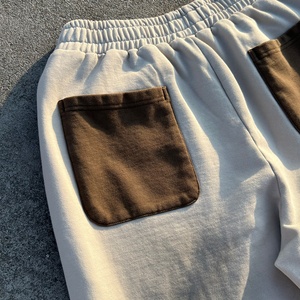 100% Cotton Embroidered Stacked Jogger Sweatpants and Hoodie Set French Terry Acid Wash Baggy <b>Tracksuit</b> Custom Men <b>Tracksuit</b> - Product Image 5