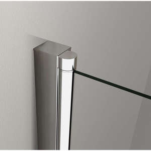 Porte de douche en verre réversible 8 mm facile à nettoyer pour niche 84-88 H 200 cm - Product Image 4