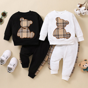 Nuovi arrivi New bron toddler baby Cotton Cartoon stampato Casual boy clothing sets autunno da <span class=keywords><strong>0</strong></span> a <span class=keywords><strong>3</strong></span> <span class=keywords><strong>mesi</strong></span> - Product Image 4