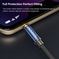 Toocki Kabel Audio Praktis 3.5mm Male to Male Hi-Fi Kualitas Suara Asli Tahan Lama dengan Konektor Berlapis Emas untuk Penggunaan di Rumah.