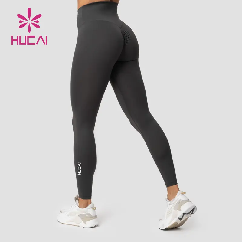 2023 Female Work Out High Waist Scrunch Butt Sports Fitness Yoga Nylon Spandex Booty V Back Leggings Femininas For Women