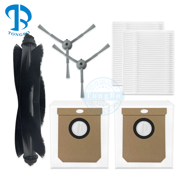 Kit Fit for Eufy Clean G50/L50/L50 SES/L60/L60 SES Hybrid Robot Vacuum Parts Accessories Main Side Brush Hepa Filter Dust Bag