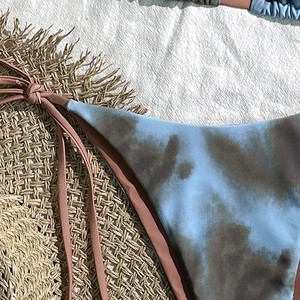 Bdbh 2026 Bikini Europeo y Americano, Nuevo Modelo, Estampado de Leopardo, Color Sólido, Sexy, Traje de Baño de Dos Piezas, Triangular, para Mujer - Product Image 4